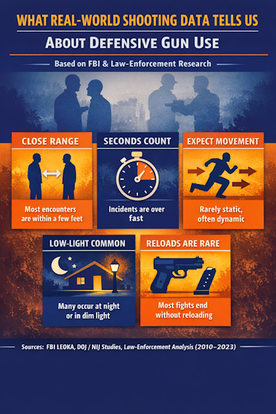 What Real-World Shooting Data Reveals About Defensive Gun Use