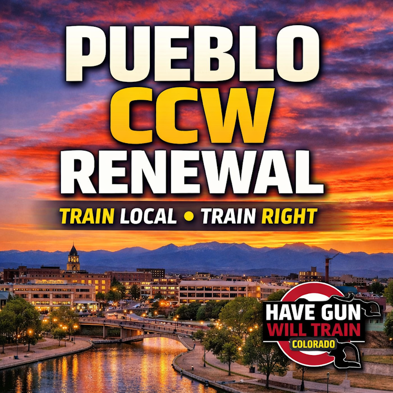 Colorado concealed carry renewal class in Pueblo with local firearms training instructor