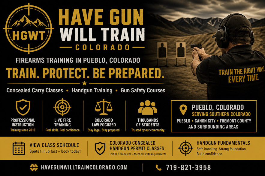 firearms training Pueblo Colorado concealed carry classes