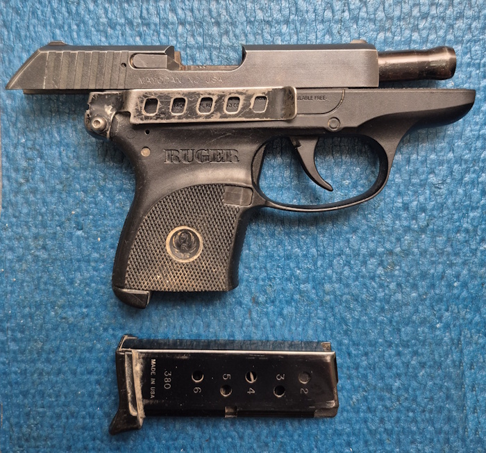 Ruger handgun with belt clip instead of concealed carry holster